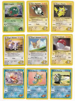 Pokemon Gym Heroes COMPLETE SET Common Vintage WOTC 42 Card Lot MP-NM - Image 4