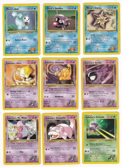 Pokemon Gym Heroes COMPLETE SET Common Vintage WOTC 42 Card Lot MP-NM - Image 5