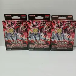 3x Yu-Gi-Oh Cards - Structure Deck - THE CRIMSON KING - New Factory Sealed - Image 1