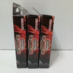 3x Yu-Gi-Oh Cards - Structure Deck - THE CRIMSON KING - New Factory Sealed - Image 3