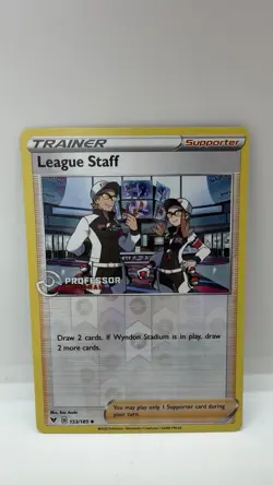 League Staff 153/185 Pokemon Professor Program Reverse Holo Promo Card LP - Image 2