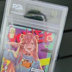 Chainsaw Man POWER #Pochita Waifu GOLD SIGNATURE Holo Foil ACG Card Slab SB30 - Image 2