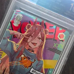 Chainsaw Man POWER #Pochita Waifu GOLD SIGNATURE Holo Foil ACG Card Slab SB30 - Image 3