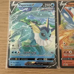 Eevee evolutions Trio V SWSH149/SWSH150/SWSH151 Sword & Shield Promo Cards Holo - Image 2