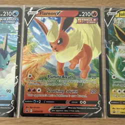 Eevee evolutions Trio V SWSH149/SWSH150/SWSH151 Sword & Shield Promo Cards Holo - Image 3