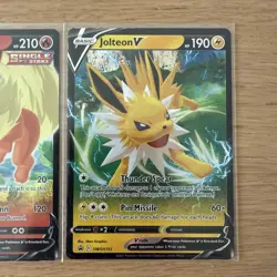 Eevee evolutions Trio V SWSH149/SWSH150/SWSH151 Sword & Shield Promo Cards Holo - Image 4