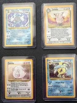 Holo TCG Pokemon Card Lot (9) Base, Fossil, Jungle - Image 1