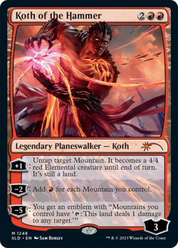 Koth of the Hammer (Secret Lair) Promo NM Planeswalker Mythic Rare CARD ABUGames - Image 1