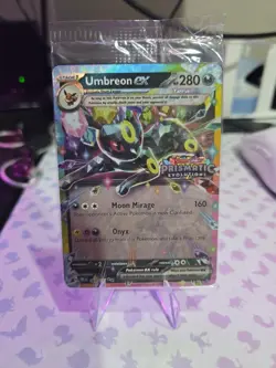 Pokemon TCG Prismatic Evolutions Umbreon EX Card 060/131 Stamped Promo, Sealed - Image 1