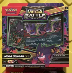 Mega Battle Deck Mega Gengar Ex & Mega Diancie Ex Lot of 2 Pokemon Cards - Image 2