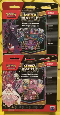 Mega Battle Deck Mega Gengar Ex & Mega Diancie Ex Lot of 2 Pokemon Cards - Image 4