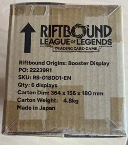 Riftbound TCG Origins 6-Box Case Sealed English League of Legends Cards - Image 3