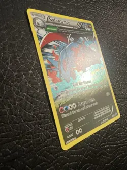 Pokemon Salamence XY59 Black Star Promo Card Cosmo Holo - Image 2