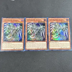 Yugioh - Cyberdark Wurm x 3 - 1st Edition Ultra Rare NM - Free Holo Card - Image 1