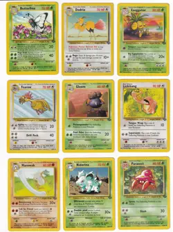 Pokemon Jungle COMPLETE SET Uncommon/Common Vintage WOTC 32 Card Lot MP-NM - Image 2