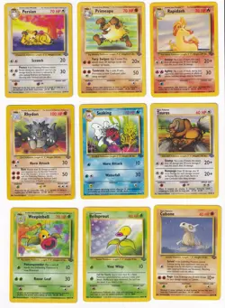 Pokemon Jungle COMPLETE SET Uncommon/Common Vintage WOTC 32 Card Lot MP-NM - Image 3