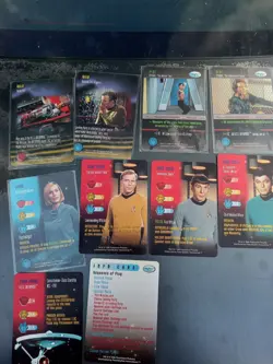 Large Lot Star Trek Black Border CCG 600+ Cards Plus 110+ Original TV Series - Image 3