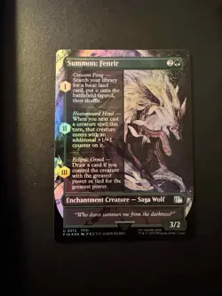 Summon: Fenrir Final Fantasy Borderless Foil Uncommon - Image 1