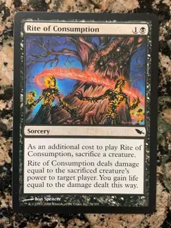 MTG Rite of Consumption x1 Shadowmoor NM, Magic the Gathering - Image 1