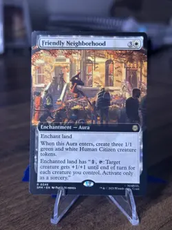 Friendly Neighborhood 0246 Extended Art Marvel's Spider-Man SPM MTG NM - Image 1