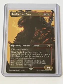 Imskir Iron Eater 374 MTG Modern Horizons 3 2024 MT - 9.0 + Borderless Non Foil - Image 1