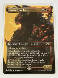 Imskir Iron Eater 374 MTG Modern Horizons 3 2024 MT - 9.0 + Borderless Non Foil - Image 2