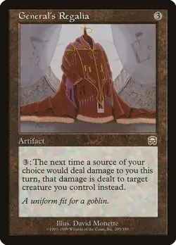 General's Regalia 1x MtG Mercadian Masques MMQ SP/NM - Image 1