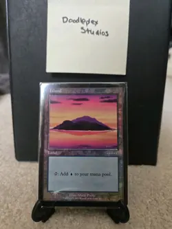 Island Magic The Gathering Arena Beta Promo Foil WotC 2002 Lightly Played - Image 5