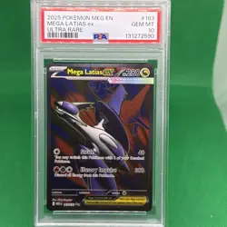 2025 POKEMON MEG EN-MEGA EVOLUTION ULTRA RARE #163 MEGA LATIAS EX PSA 10 - Image 1