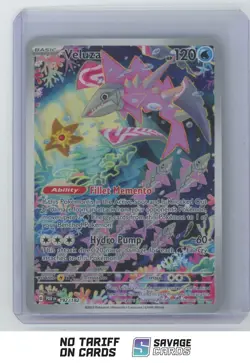 2023 Pokemon Scarlet & Violet Series - Paradox Rift Veluza #192/182 Illustration - Image 1