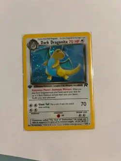 Dark Dragonite 5/82 Team Rocket Holo 1st edition Pokemon TCG LP - Image 2
