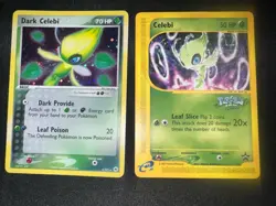 Pokemon Lot Of 2 Celebi - Hidden Legends 4/101 and 50 WOTC promo - See Pics - Image 1