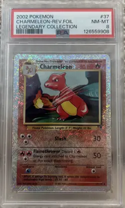 POKEMON LEGENDARY COLLECTION TRIO CHARIZARD #3/110 REVERSE HOLO FOIL PSA 6 - Image 4
