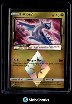 2018 POKEMON SUN & MOON CELESTIAL STORM #108/168 LATIOS PRISM STAR RARE HOLO - Image 1