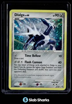 2007 POKEMON DIAMOND & PEARL #1/130 DIALGA HOLO - Image 1
