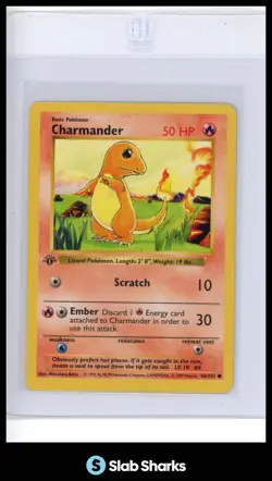 1999 POKEMON BASE SET 1ST EDITION #46/102 CHARMANDER - Image 1
