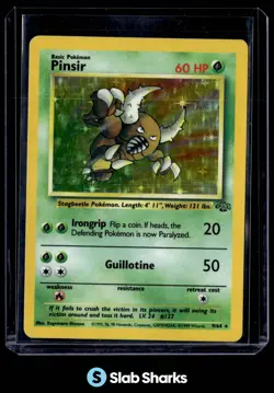 1999 POKEMON JUNGLE #9/64 PINSIR HOLO - Image 1
