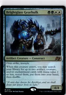 Brightglass Gearhulk NM* FOIL Aetherdrift ENGLISH 0191 mtg -UnltdCards - Image 1
