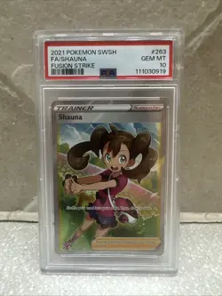 2021 Pokemon SWSH Shauna Fusion Strike PSA 10 - Image 1