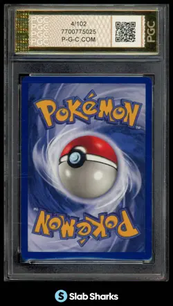 1999 POKEMON GERMAN 1ST EDITION #4/102 CHARIZARD (GLURAK) HOLO PGC 10 - Image 2