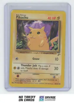 2000 Pokemon Base Set 2 Pikachu #87/130 - Image 1