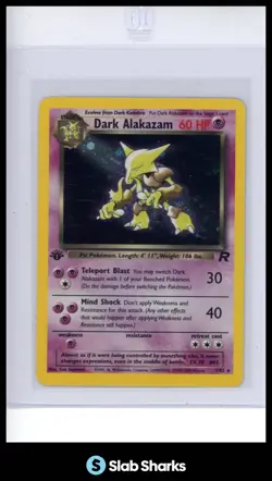 2000 POKEMON TEAM ROCKET 1ST EDITION #1/82 DARK ALAKAZAM HOLO - Image 1