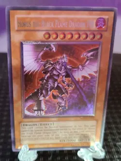 Horus the Black Flame Dragon LV8 SOD-EN008 Ultimate Rare Unlimited - Image 1