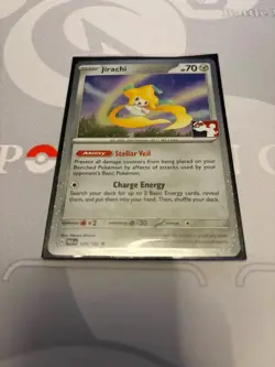 Jirachi Holo Pokemon Prize Pack Series Promo Pokemon Card Play Stamp - Image 1