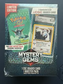 Mystery Gem Pokemon 1 CGC Graded Card And 1 Random Booster Pack - Image 1