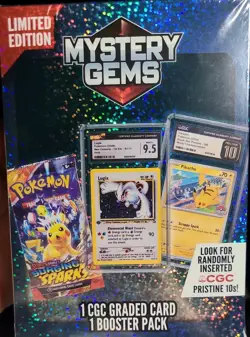 Pokemon TCG Limited Edition Mystery Gems CGC Graded Card And Booster Pack - Image 1