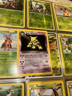 Dark Alakazam 1/82 Team Rocket Holo Rare Pokemon Card NM Swirl ￼ - Image 2