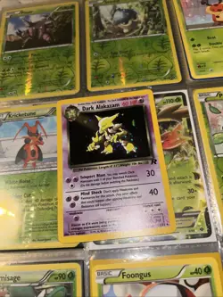Dark Alakazam 1/82 Team Rocket Holo Rare Pokemon Card NM Swirl ￼ - Image 3