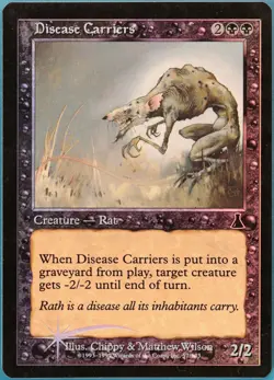 Disease Carriers FOIL Urza's Destiny PLD Black Common CARD (263951) ABUGames - Image 1