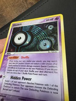 Pokemon TCG Unown I Holo Card I /28 Rare EX Unseen Forces LP - Image 3